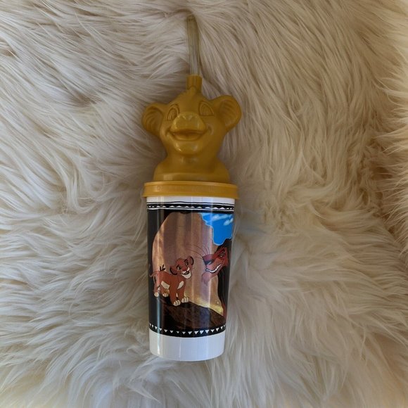 LION KING Coca Cola Simba Nala Scar Cup Tumbler Vintage Walt Disney 90s Lot of 2 - Picture 10 of 16